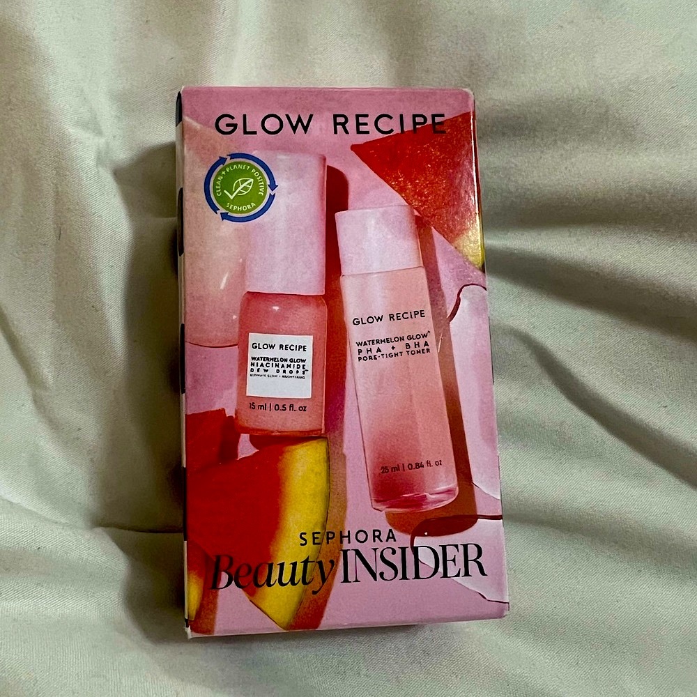 Sephora Beauty Insider Glow Recipe Watermelon Glow set & Dew Drops Travel size